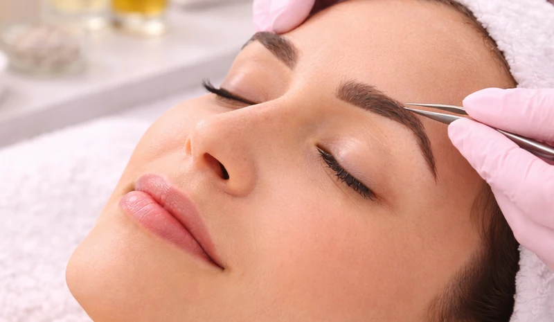 evde kaş alma ve bıyık alma hizmeti profesyonel yüz bakımı uygulaması